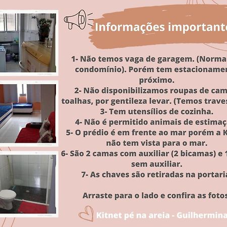Kitnet Pe Na Areia- Guilhermina Прая Гранде Екстериор снимка